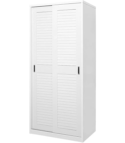 IKEA 棚 KLEPPSTAD ワードローブ ホワイト 79x176 cm KLEPPSTAD クレップスタード ワードローブ 扉2枚付, ホワイト - IKEA